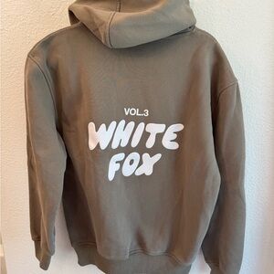 White Fox Tan Hoodie